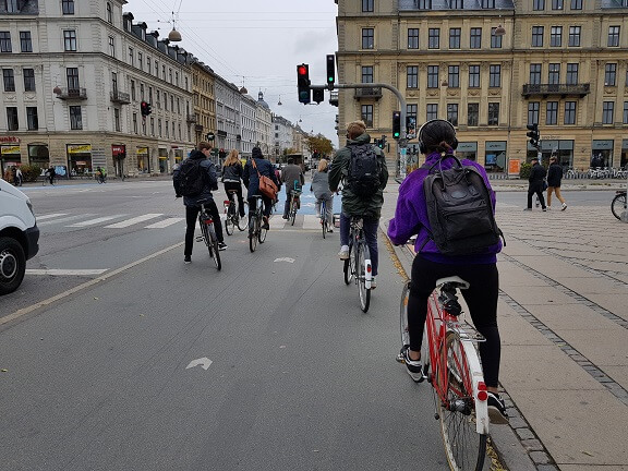 Radfahrer in Kopenhagen